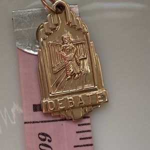 Vintage Debate Gold Filled Pendant